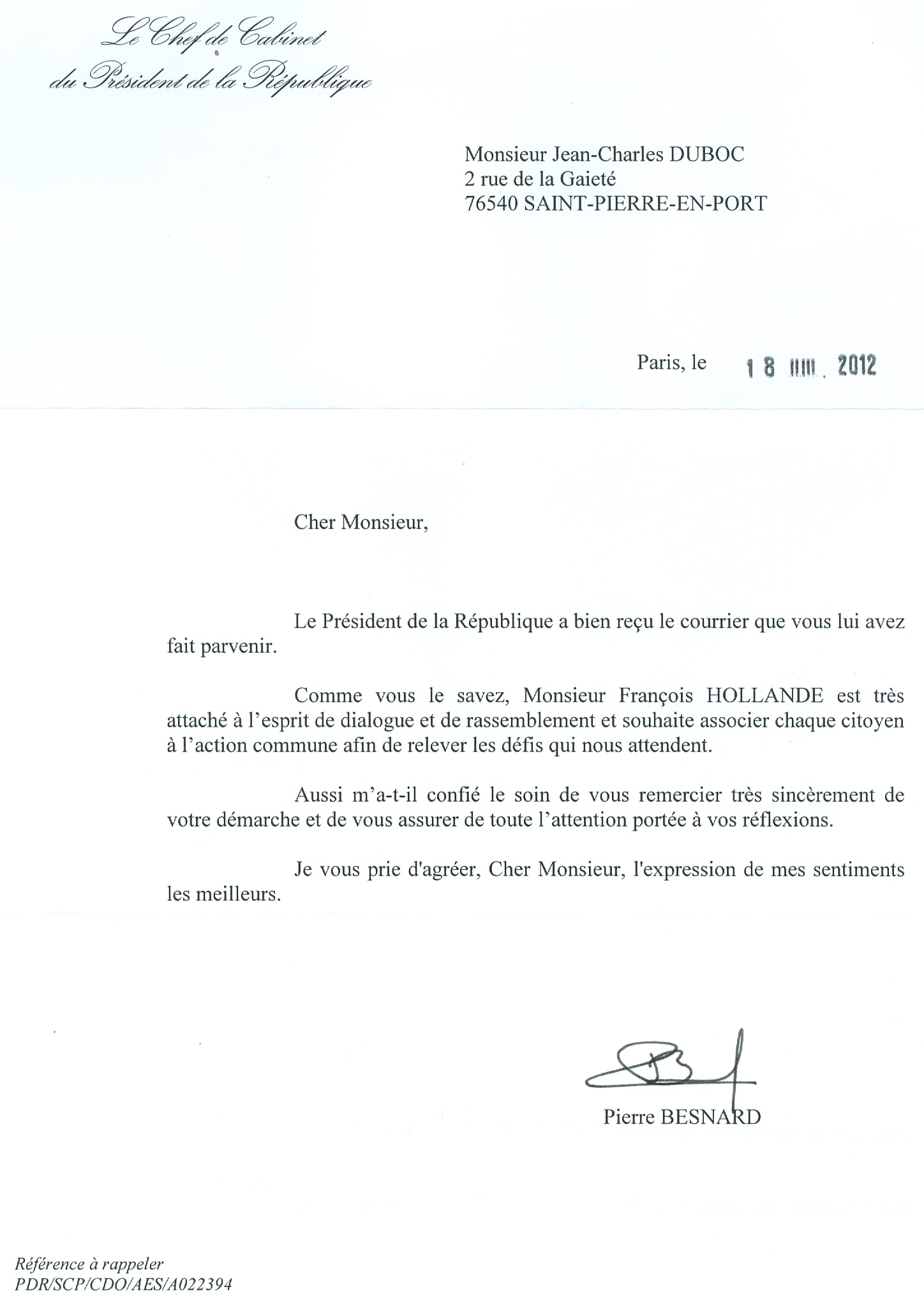 exemple de courrier renouvellement temps partiel