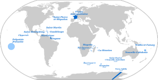 Carte monde ultramarin